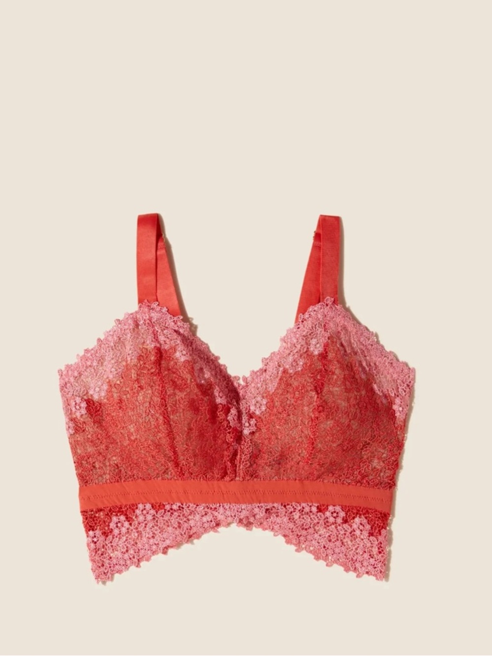 Cosabella Veneto Curvy Longline Bralette Rossa Quartz Pink Size Small Brand New